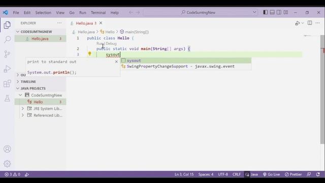 Hello Program In Java || First Java Program || Visual Studio Code (VS Code ) || CodeSumtngNew смотреть онлайн