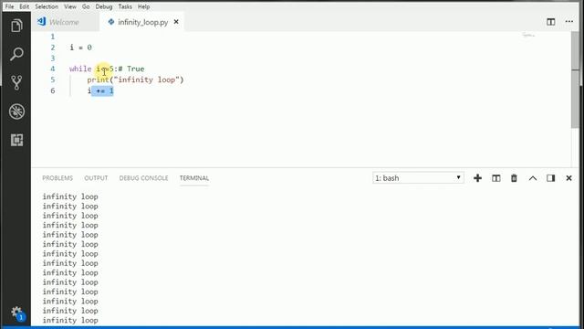 #52 Infinity loop Example in python // Complete Python tutorial(2020)? смотреть онлайн