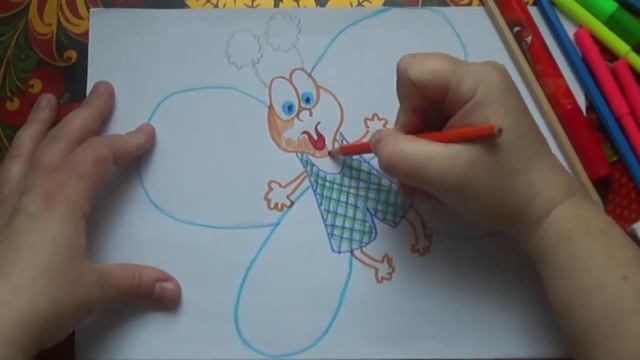 Как нарисовать бабочку? смотреть онлайн