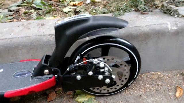 Cамокат для взрослых Ateox GRAND LUX с дисковым тормозом (черный) смотреть онлайн