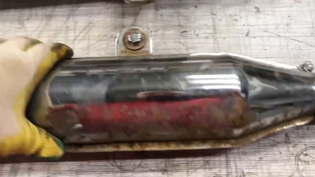 Как очистить ржавчину с хрома на мотоцикле? смотреть онлайн