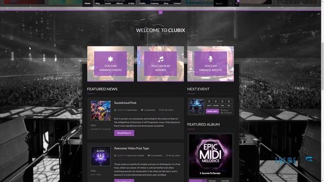 Clubix - Nightlife, Music and Events WordPress Theme Akihito Cav смотреть онлайн