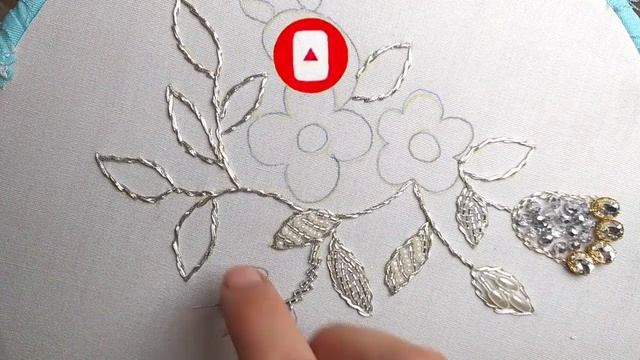 Beaded Embroidery | Hand Embroidery and nice Beads Work | Watch the design !! DIY HOME смотреть онлайн