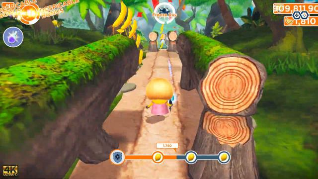 Minion Rush Mom Minion run 2.7K meters with the Minion Shield at The Volcano | LV.496 EP #347 | 4K смотреть онлайн