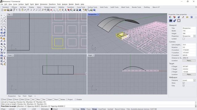 Rhino How To Flow Along Surface Tutorial смотреть онлайн