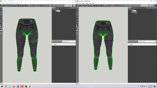 Outfit Studio 20: Merge Meshes
