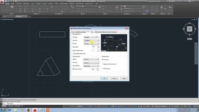 AutoCAD 2016 | Dimension Settings|Change the colour of dimensions смотреть онлайн