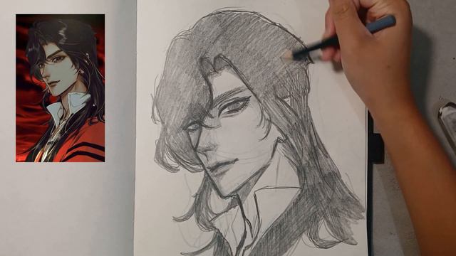 Drawing Hua Cheng [heaven official's blessing] смотреть онлайн