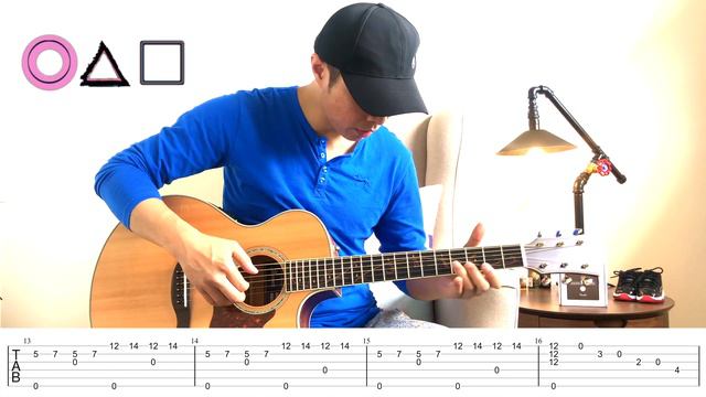 Squid Game 魷魚遊戲 오징어게임 - Way Back Then [4k 60FPS] (Acoustic Fingerstyle Guitar Cover + Tutorial Tabs смотреть онлайн