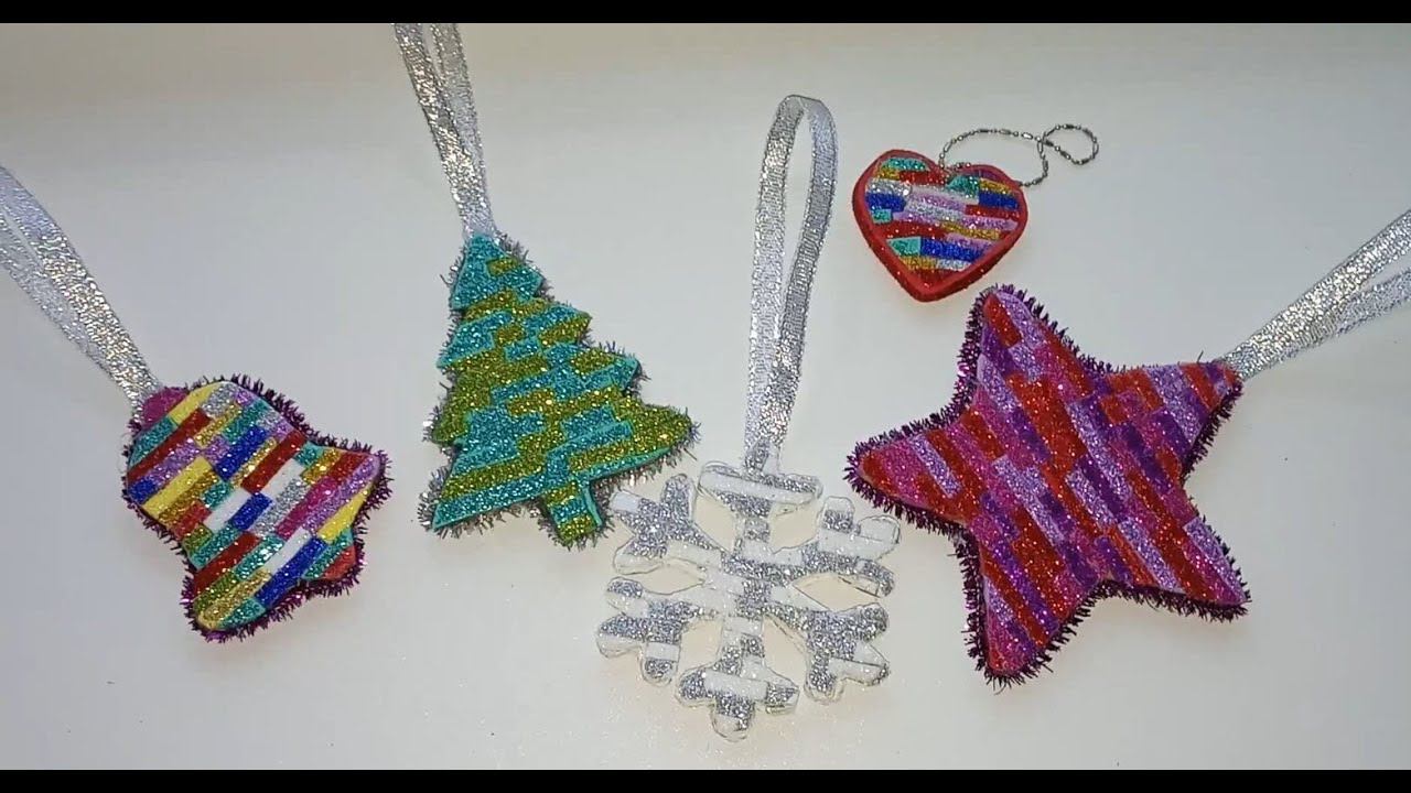 Игрушки на елку из остатков фоамирана смотреть онлайн