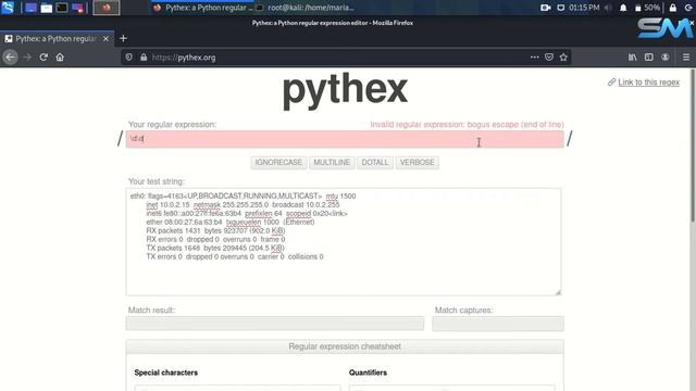 #14 Regex Regular Expresion || MAC Changer || Python for Hacking || S.M. Security смотреть онлайн