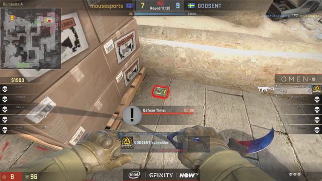 CS:GO - Godsent v mousesports - Map 3 [Dust2] Gfinity Invitational brought to you by Omen by HP смотреть онлайн