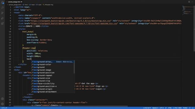 Zomato UI Clone using HTML, CSS and Bootstrap - Part 1 смотреть онлайн