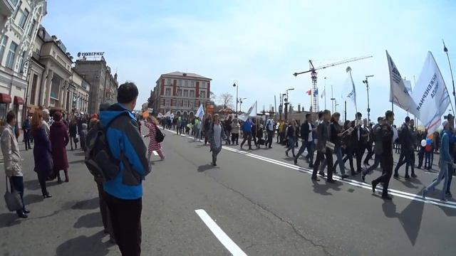 Владивосток 1 мая 2016 Демонстрация (4). смотреть онлайн