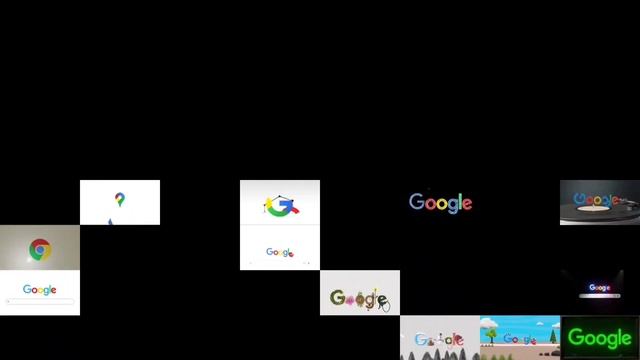 Сборник заставок Гугл в одном экране №1. A collection of Google screensavers in one screen №1. смотреть онлайн