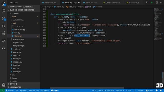 Build an ecommerce website with Django and React // Part 5 - Discount codes смотреть онлайн