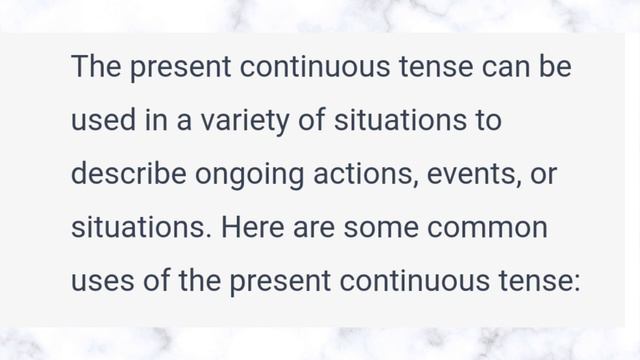 Present Continuous Tense - English Grammar смотреть онлайн