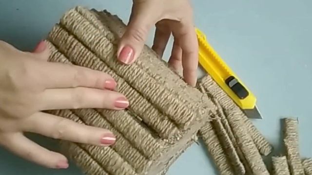 Diy//Как сделать шкатулку из джута ? beautiful jute Idea смотреть онлайн