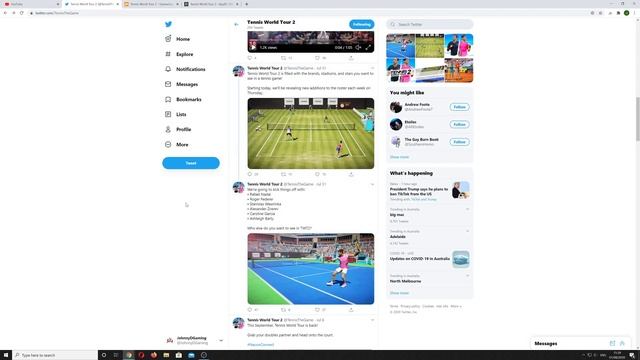 TENNIS WORLD TOUR 2 - GUSTAVO KUERTEN - MARAT SAFIN смотреть онлайн