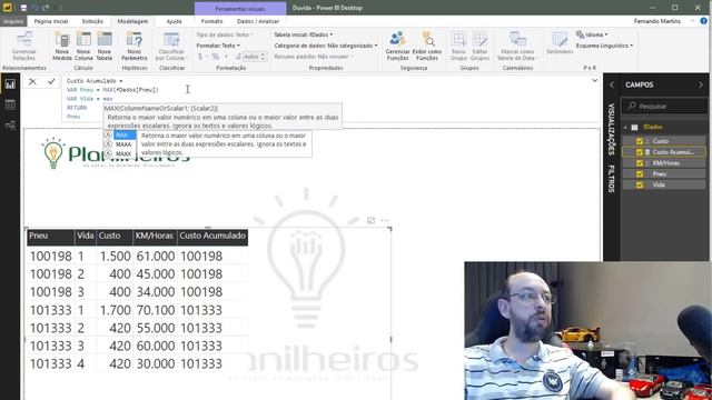 Power BI (desktop) - Cálculo acumulado SEM dimensão temporal смотреть онлайн