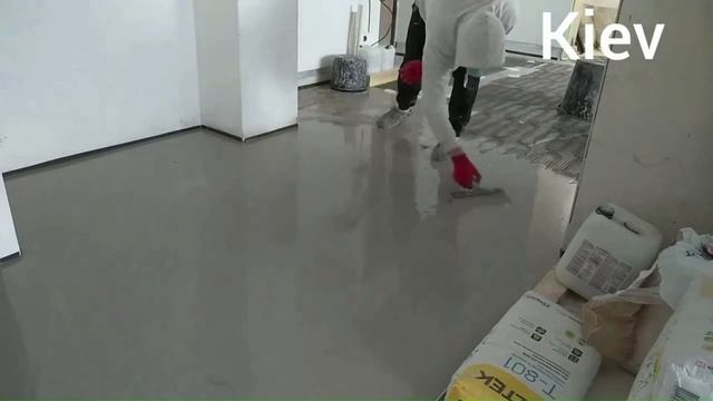 Самовыравнивающая стяжка. Стяжка пола. смотреть онлайн