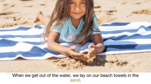 summer vacation vocabulary and grammar| English summer at the beach sentences and quiz for kids esl