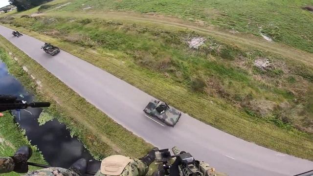 Airsoft "Little Bird" Helicopter Mission - LMG Air Support ! смотреть онлайн