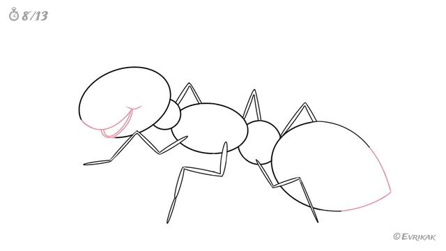 Как нарисовать муравья: инструкция от EvriKak смотреть онлайн