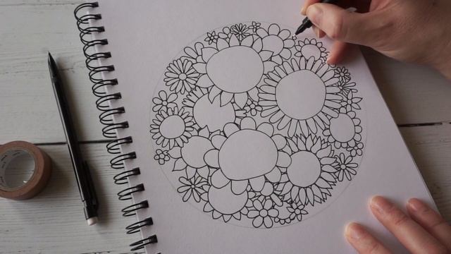 Fineliner Patterns | Drawing Fantasy Florals смотреть онлайн
