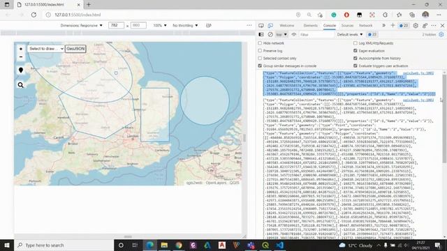 OpenLayers - save your custom drawings in the .GeoJSON format смотреть онлайн