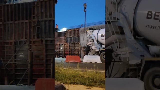 "Ивановец" и бетономешалка.Ночная⏰04:00 стройка эстакады в Люберцах.Октябрьский пр. ч.1, 07.08.2023 смотреть онлайн