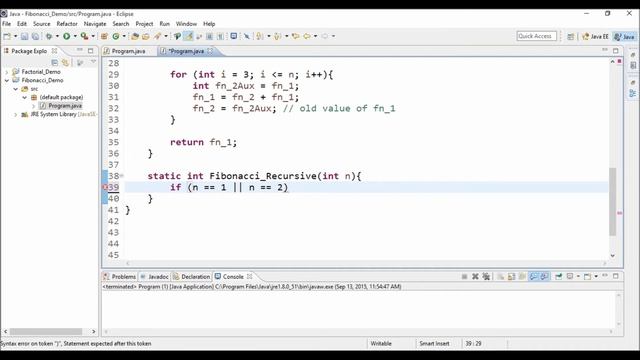 Fibonacci Sequence In Java Iterative And Recursive