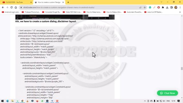 Part-02 | How to create custom navigation menu in android studio | Navigation Drawer Custom Design смотреть онлайн