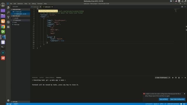 Настройка VS Code для c++ смотреть онлайн
