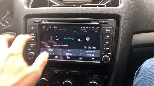 OEM radio replacement Skoda Octavia 2 Android 10 system whit GPS and parking camera . смотреть онлайн