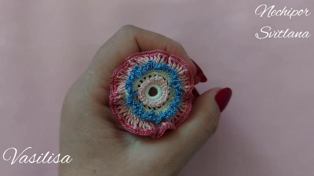 Цветочек для кружева. Вязание крючком смотреть онлайн