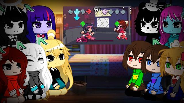FNF Girls & Undertale AU React - FNF VS Nene Full Week (Girls Night Out & Rapper GF V2) смотреть онлайн