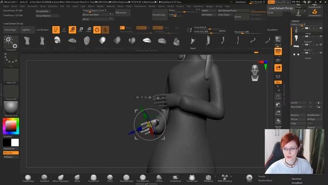 Zbrush stream | скульптим работу на Хеллоуин #1 смотреть онлайн