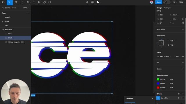Figma - Создаем эффект разрезанного текста (slice text effect) смотреть онлайн