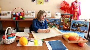 Мастер-класс «Изготовление картины в технике ковровой вышивки», педагог доп. образования С.Катанцев