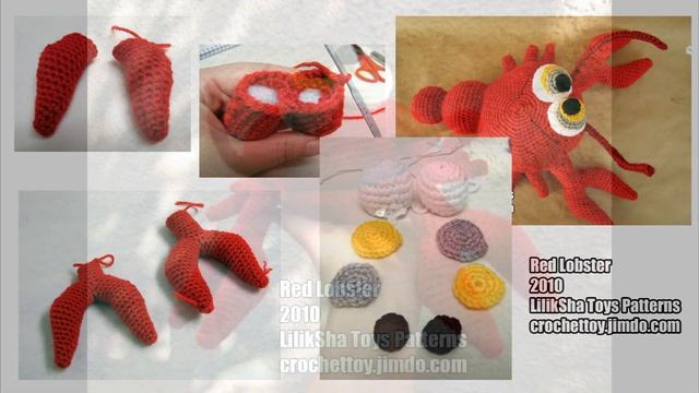 Review - Amigurumi pattern - Red Lobster by LilikSha Toys смотреть онлайн