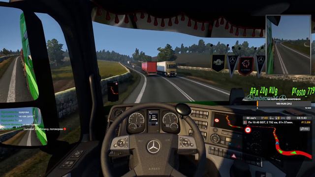 Предновогодний стрим по ETS2! Заходите, груз из Великобритании в Россию! смотреть онлайн