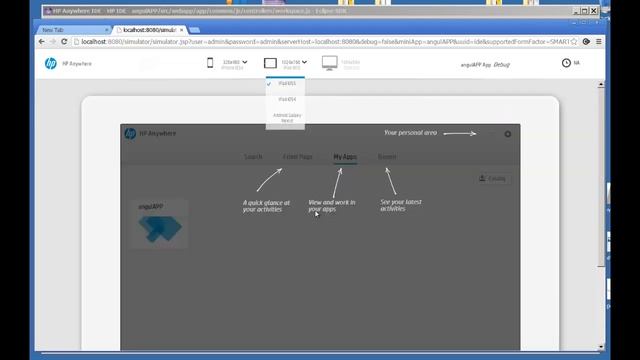 Develop AngularJS App via HPA IDE смотреть онлайн