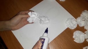 ОТКРЫТКА К ВОСЬМОМУ МАРТА. Объёмная цифра 8 из салфеток.