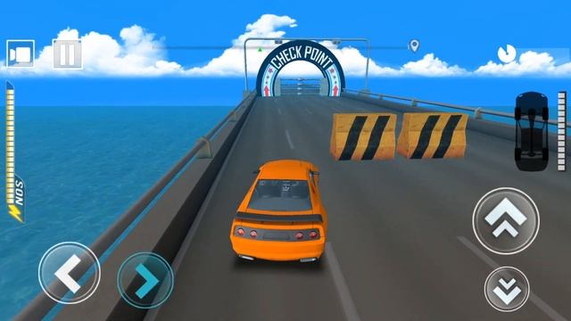 DEADLY RACE #25 Orange Car Speed Bumps Challenge 3d Gameplay Android IOS смотреть онлайн