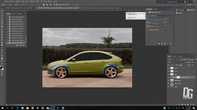 FORD FOCUS 2005 TIME LAPSE- TUNING PHOTOSOP CC 2017 смотреть онлайн