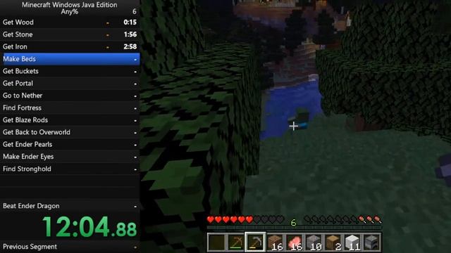 Trying to do a Minecraft Java Edition any% Set Seed Speedrun Livestream Wednesday #6 смотреть онлайн