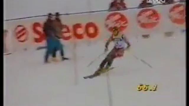 Alberto Tomba wins slalom I (Lech 1994) смотреть онлайн