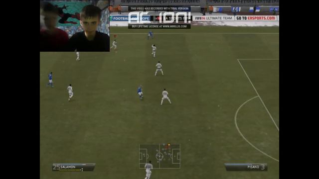 Моё первое игровое видео(Fifa14) смотреть онлайн