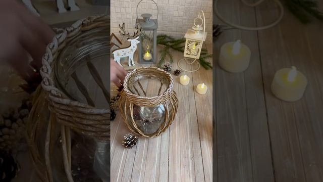 3 варианта новогоднего декора #diy смотреть онлайн